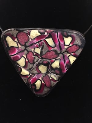 PURPLE MOSIAC COLLECTION - TRIANGULAR PENDANT