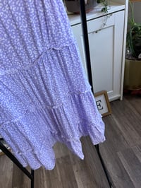 Image 2 of shein purple tier dress