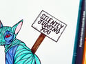 Original Artwork: Rude Cat - SILENTLY JUDGING YOU