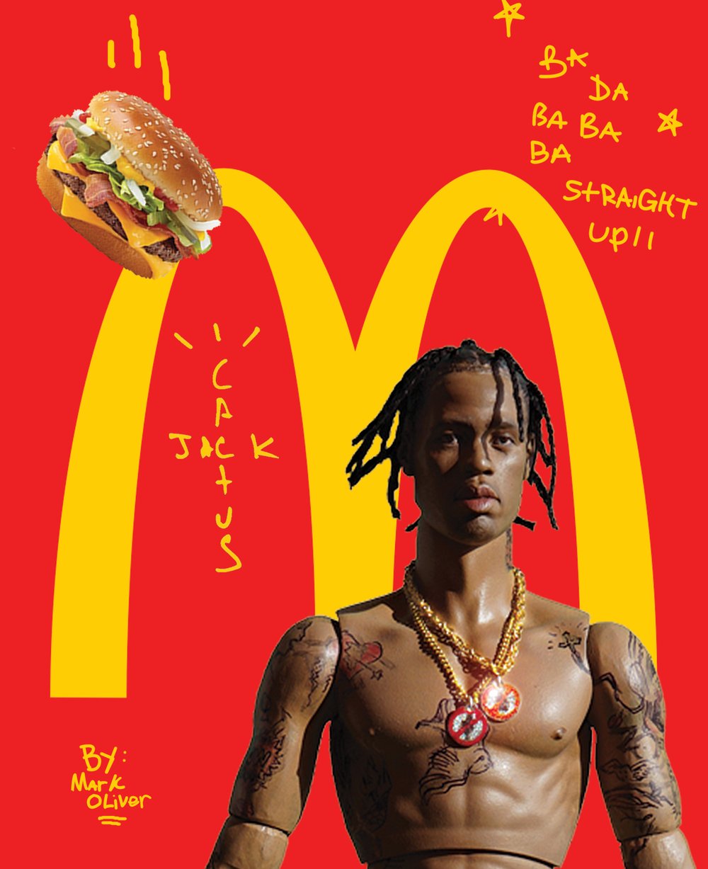 Image of McDONALD’S x TRAVIS SCOTT poster (27x22)