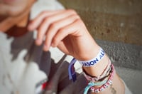 Image 1 of Official Jason Allan Wristband Blue