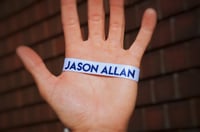 Image 3 of Official Jason Allan Wristband Blue