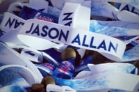 Image 4 of Official Jason Allan Wristband Blue