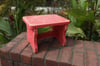 Stool - Distressed Red