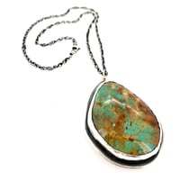 Image 3 of 69 carat Tyrone turquoise necklace