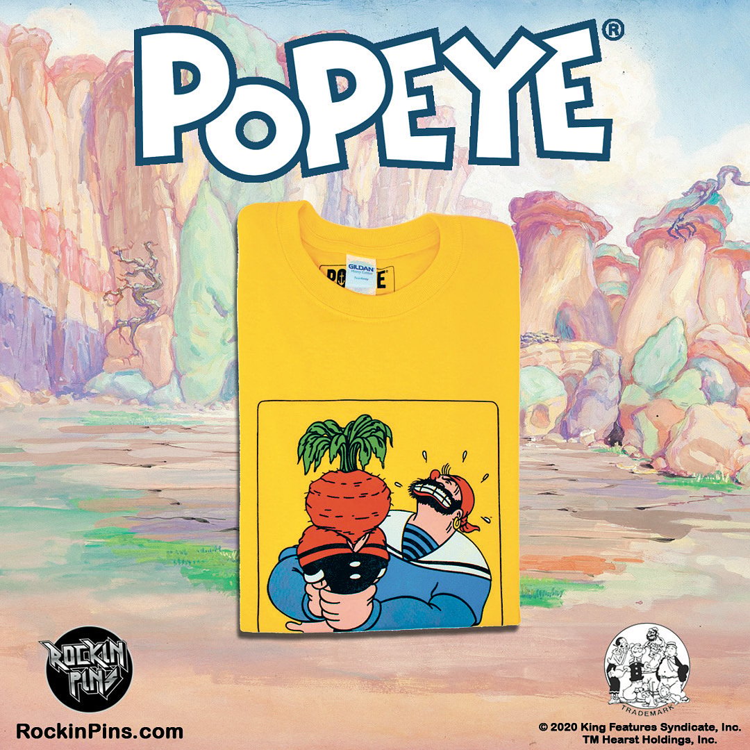 Popeye the Sailor Man - Popeye vs Sinbad Beet T Shirt | Rockin Pins Popeye the Sailor Man - Popeye vs Sinbad Beet T Shirt | Rockin Pins