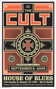 Image of The Cult Houston House of Blues 09