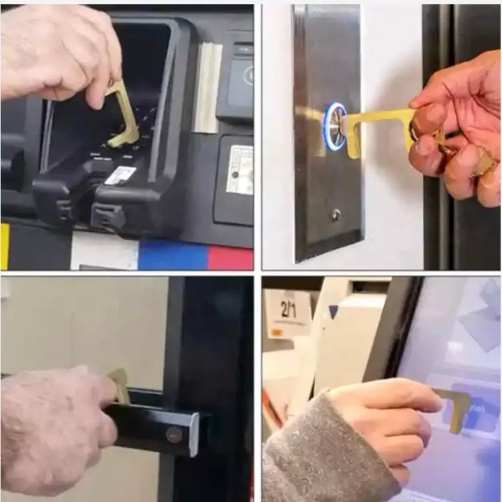 Image of Touchless Door Opener, Button Pusher, Bottle Opener- AVOID GERMS!