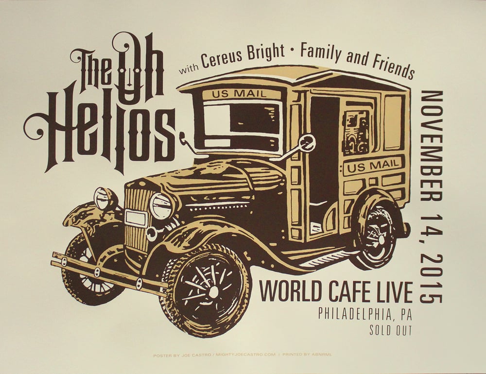 Image of The Oh Hellos / gigposter