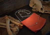 Image 4 of Hellbent Simple red leather waist pouch