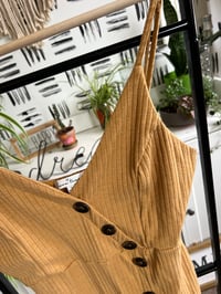 Image 2 of musturd ribbed dress