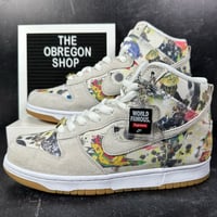 Image 1 of NIKE SUPREME X DUNK HIGH OG QS SB RAMMELLZEE MENS SHOES SIZE 9.5 NEW