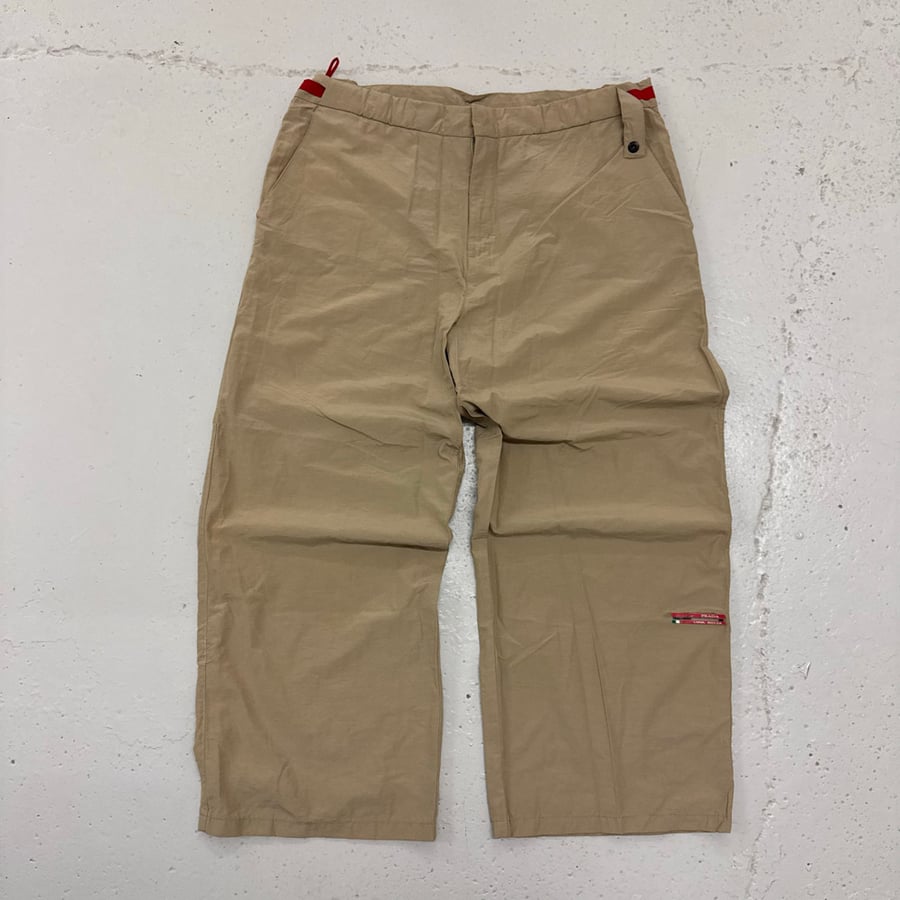 Image of 2003 Prada Luna Rossa Trousers, Size 34” x 27”
