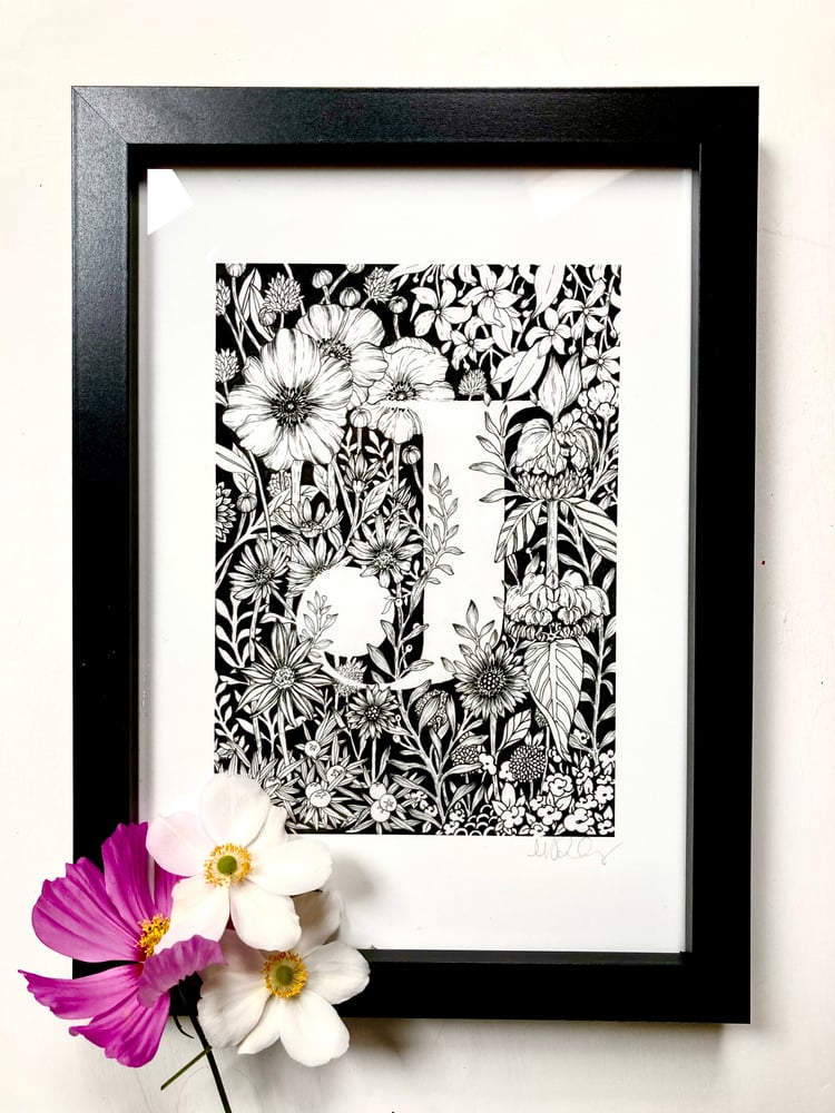 Image of Floral Letters - Art Print