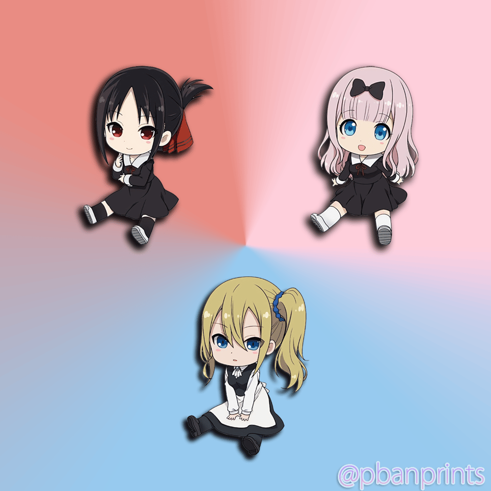 Kaguya-sama Chibi  Sticker Pack!