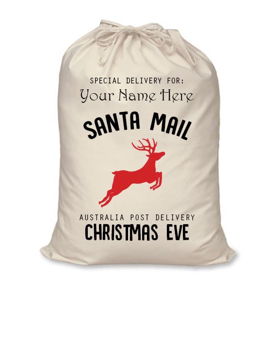 Image of Personalised Christmas Santa Sack - Santa Mail 