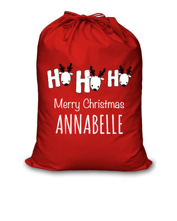 Image of Personalised Christmas Santa Sack - Ho Ho Ho