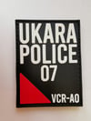 UKARA Police VCR-AO Shoulder Patch - Red (PVC)