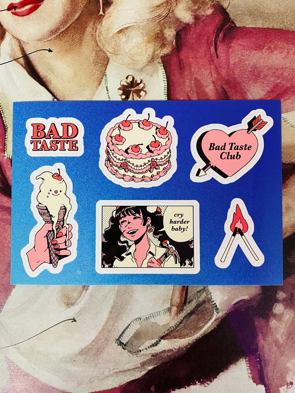 BAD TASTE Sticker Sheet