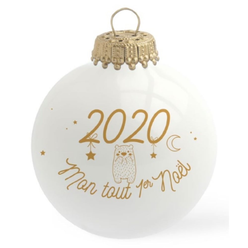 Image of Boule de Noël personnalisée 2020 Mon Tout Premier Noël