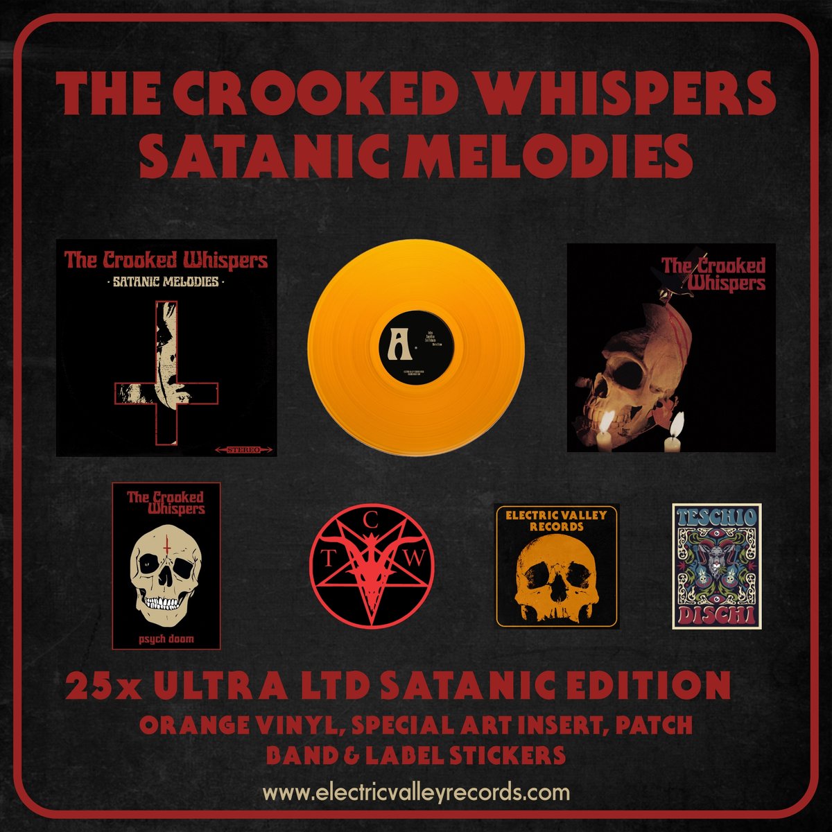 Image of The Crooked Whispers - Satanic Melodies Ultra LTD "Satanic Edition"