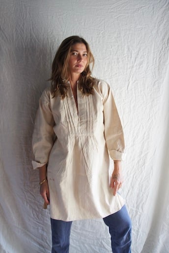 French Hemp Workwear Smock | Bulletproof Aura