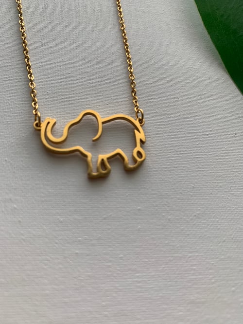Image of ELEFANTE • Elephant Pendant Necklace
