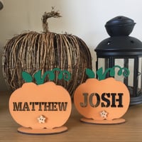 Personalised Halloween Pumpkin with Cut Out Name