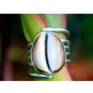 Image of Twining Cowrie Shell Ring