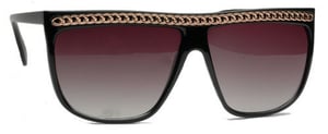 Image of Chain Flat Top Sunglasses