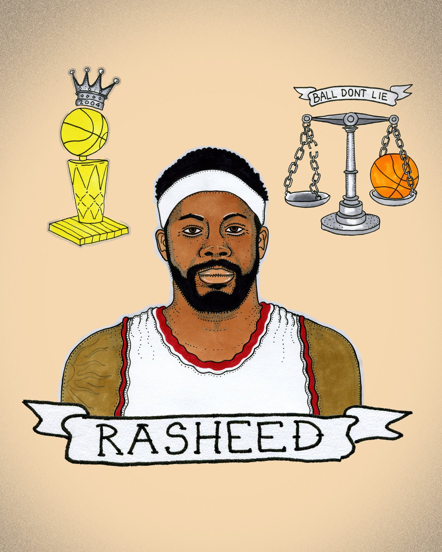 Rasheed Wallace print