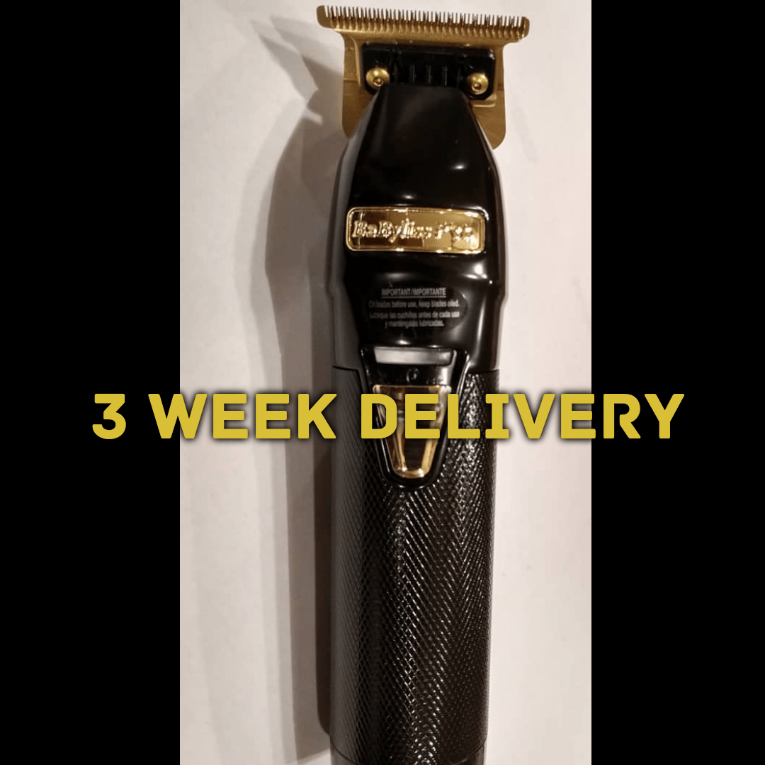 3 Week Delivery/High Order Volume) Black Babyliss Skeleton Trimmer W/Gold  Modified Blade