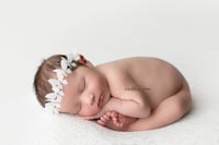 Image 3 of Pure white deluxe butterfly headband