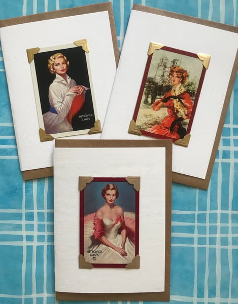 Image of Vintage Playing Cards Selection-Ladies