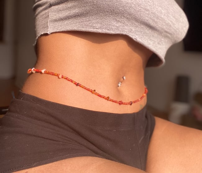 Scarlet Waist Beads