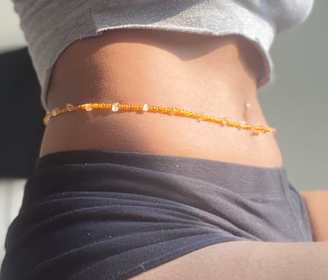 Clementine Waist Beads