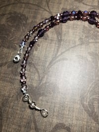 Image 3 of Amethyst and Czech Glass and Crystal Necklace