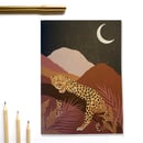 Image 1 of A5 Night Leopard Notebook