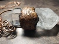 Image 4 of Electroformed Double Terminated Quartz Crystal Necklace 