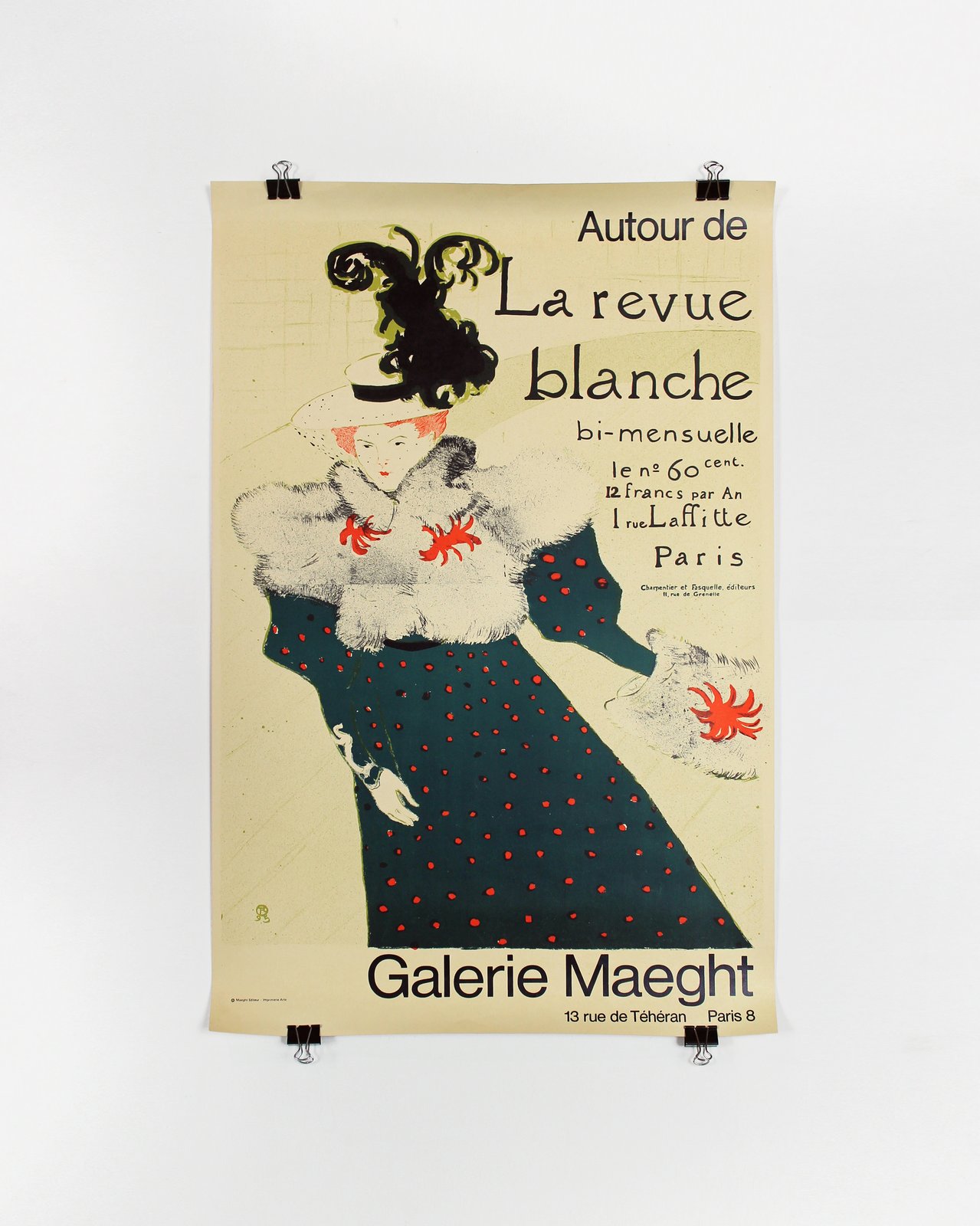 Original Autour de La Revue Blanche Galerie Maeght (Toulouse Lautrec)  Lithograph Poster ca. 1966 | Out Of Prints | Vintage Orginal Prints and  Poster