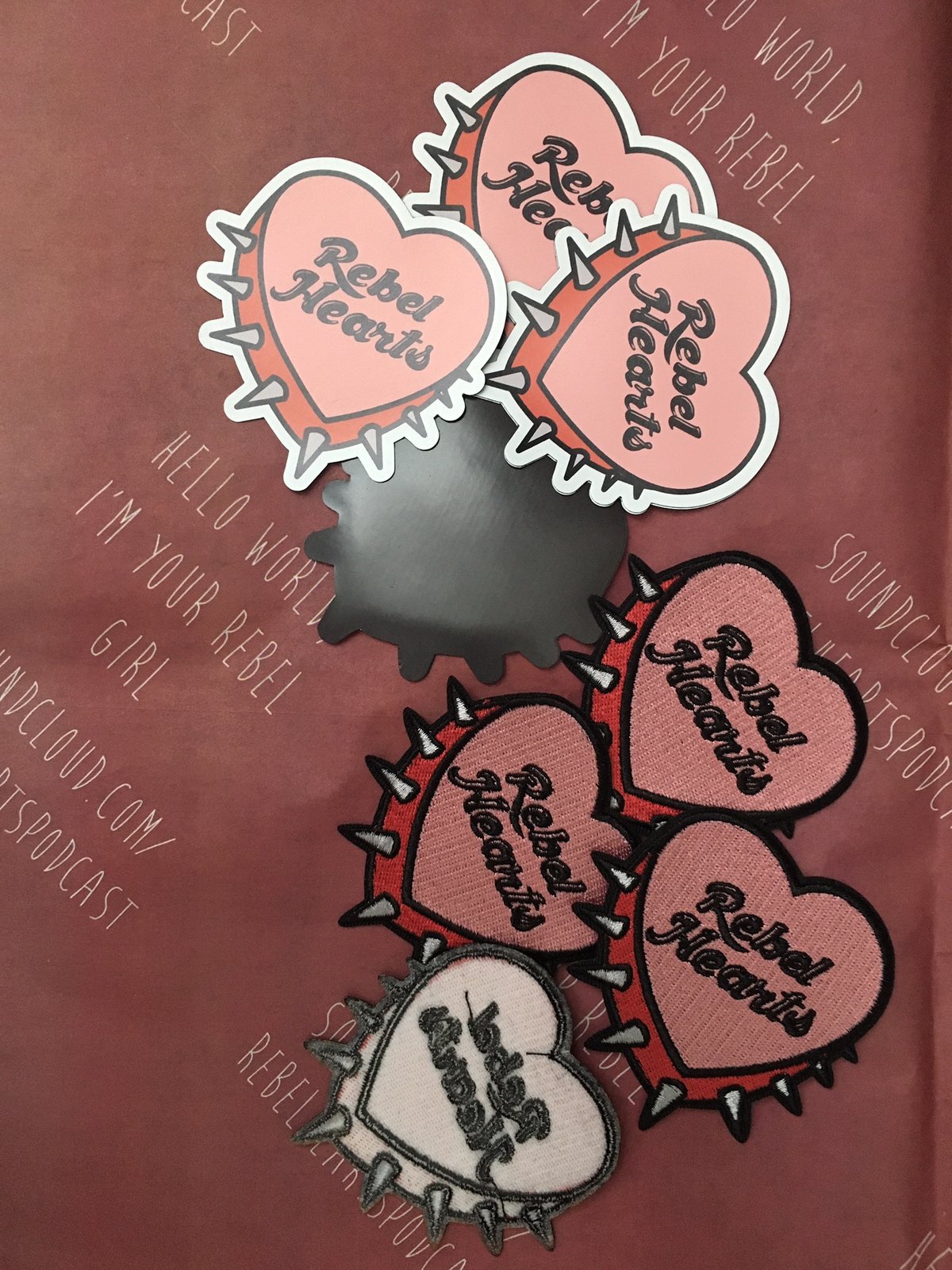 Image of Rebel Hearts x Adora Chloe Magnets and Patches