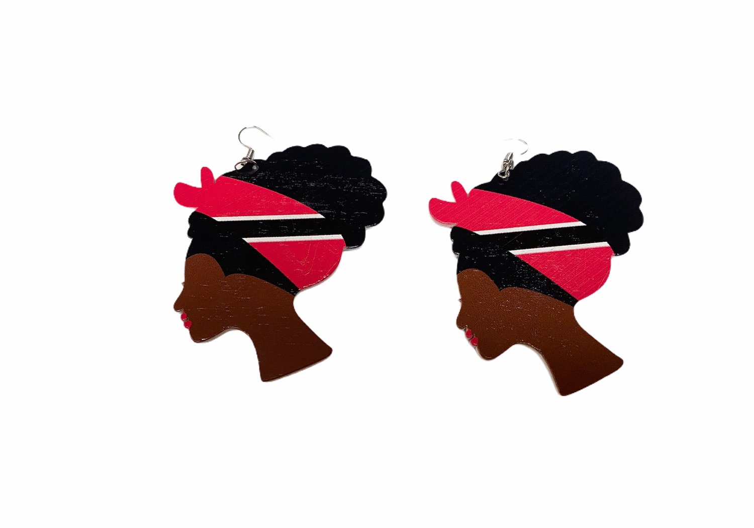 Image of Rep your island Wooden Hair Earring (Tell us your country)