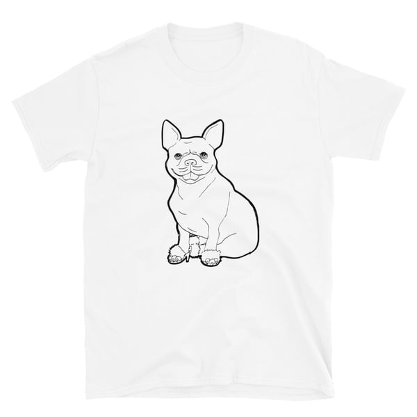 Image of Frenchy in Fuzzy Short-Sleeve Unisex T-Shirt