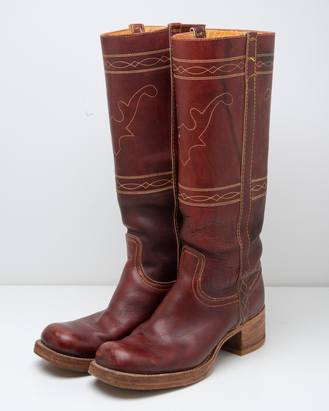 frye burgundy boots