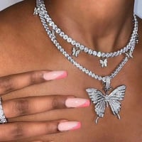 Butterfly Diamond Pendant 