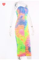 Image of Tie-Dye Scrunch Dress