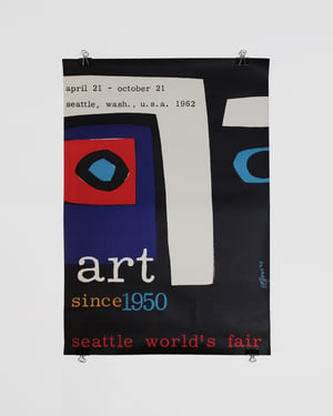 Original Lithograph Art Since 1950 Dick Elffers Seattle World’s Fair Century 21 Poster ca. 1962