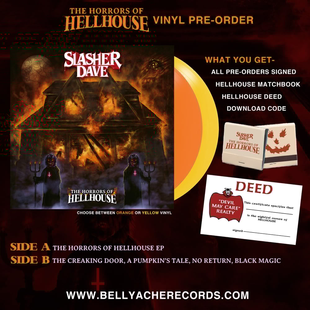 Image of Slasher Dave - The Horrors Of Hellhouse - LP  ***NOW SHIPPING***