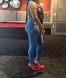 Image of Denim Sleeveless Jumpsuit