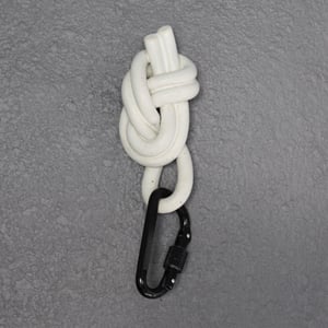 Image of Climber's knot wall decor (frosted white)